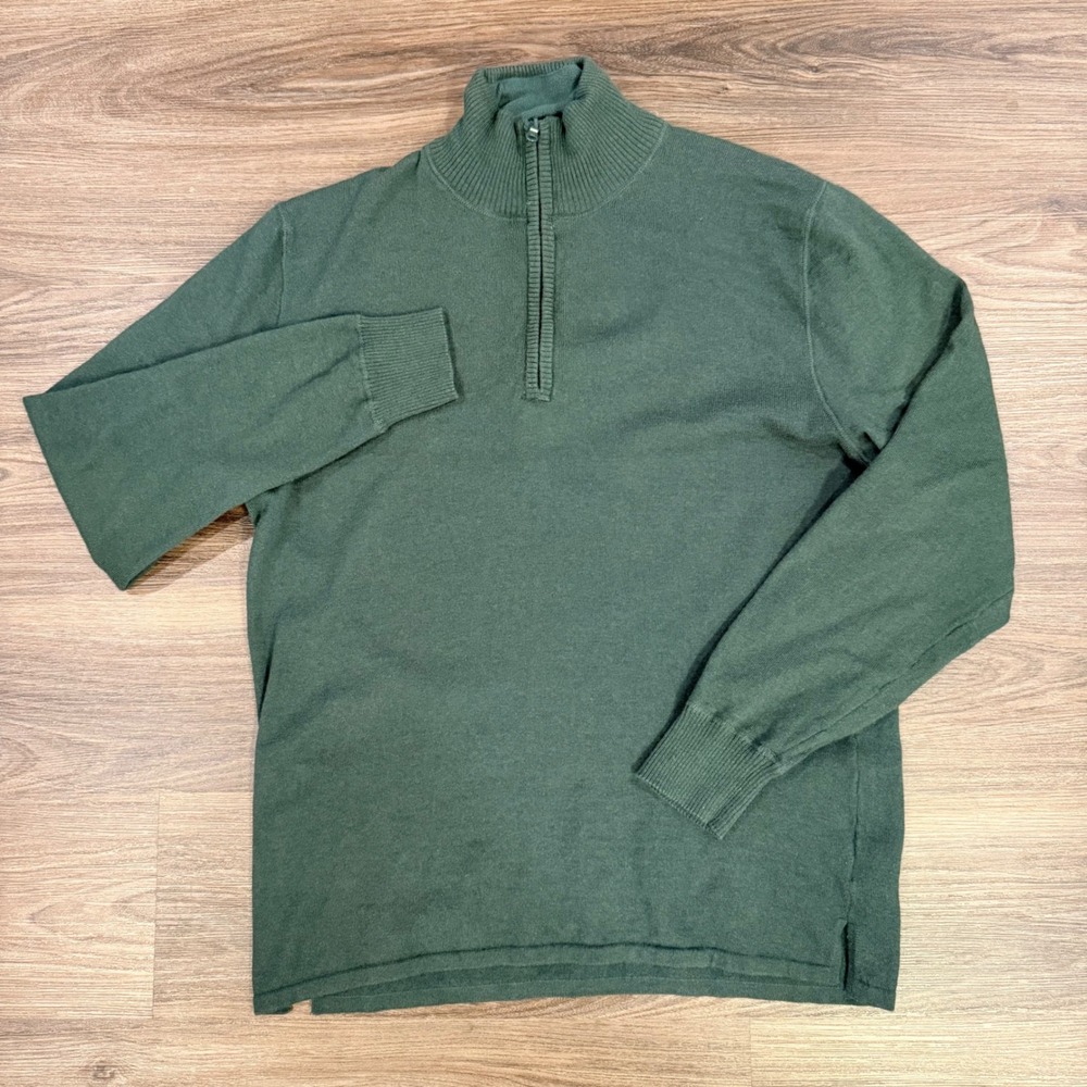 The North Face Mens Quarter Zip Pullover knit Sweater Casual Outdoors M - Picture 2 of 12